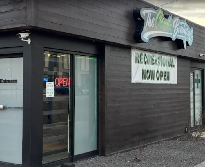 The Chronic Boutique cannabis flower dispensary storefront in Colorado Springs